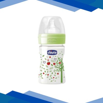 Chicco Wellbeing Feeding Bottle – Green 150 ml