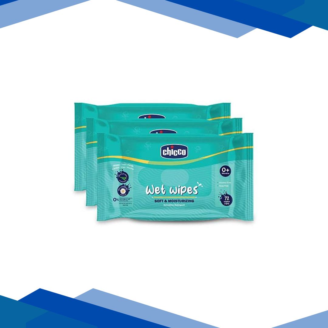 Chicco Wet Wipes 72 Pcs 3’s