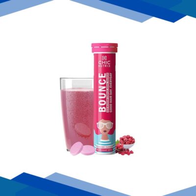 Chicnutrix Bounce – Biotin for Hair Growth with Selenium & Amino Acids – Raspberry Flavour 20 Tablets 1’s
