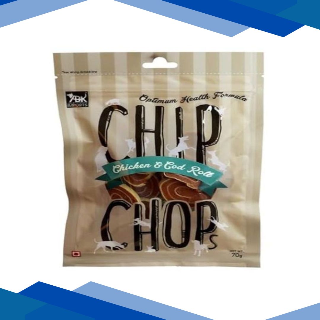 Chip Chops Chicken & Codfish Rolls 70 gm
