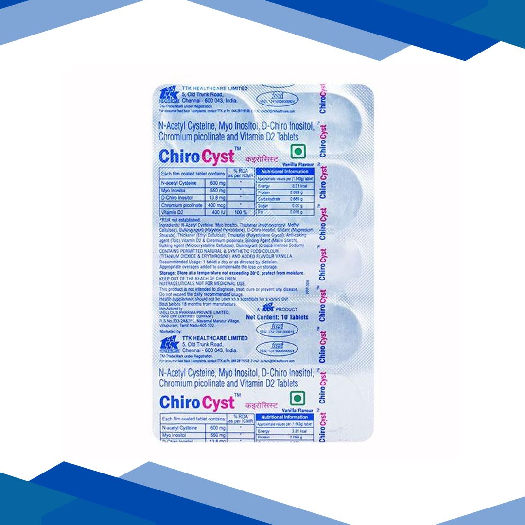 Chirocyst Vanilla Flavour Tablet 10’S