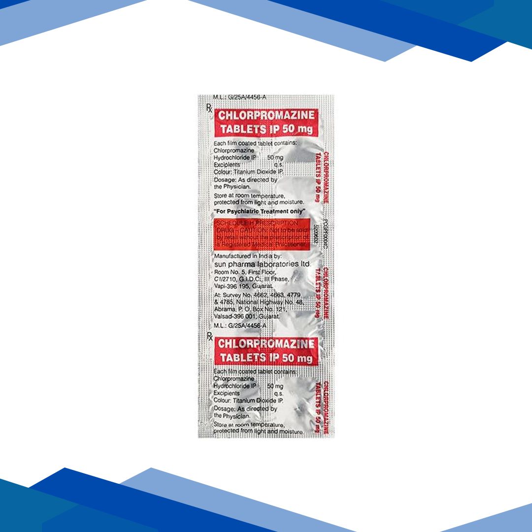 Chlorpromazine 50mg Tablet 10’S