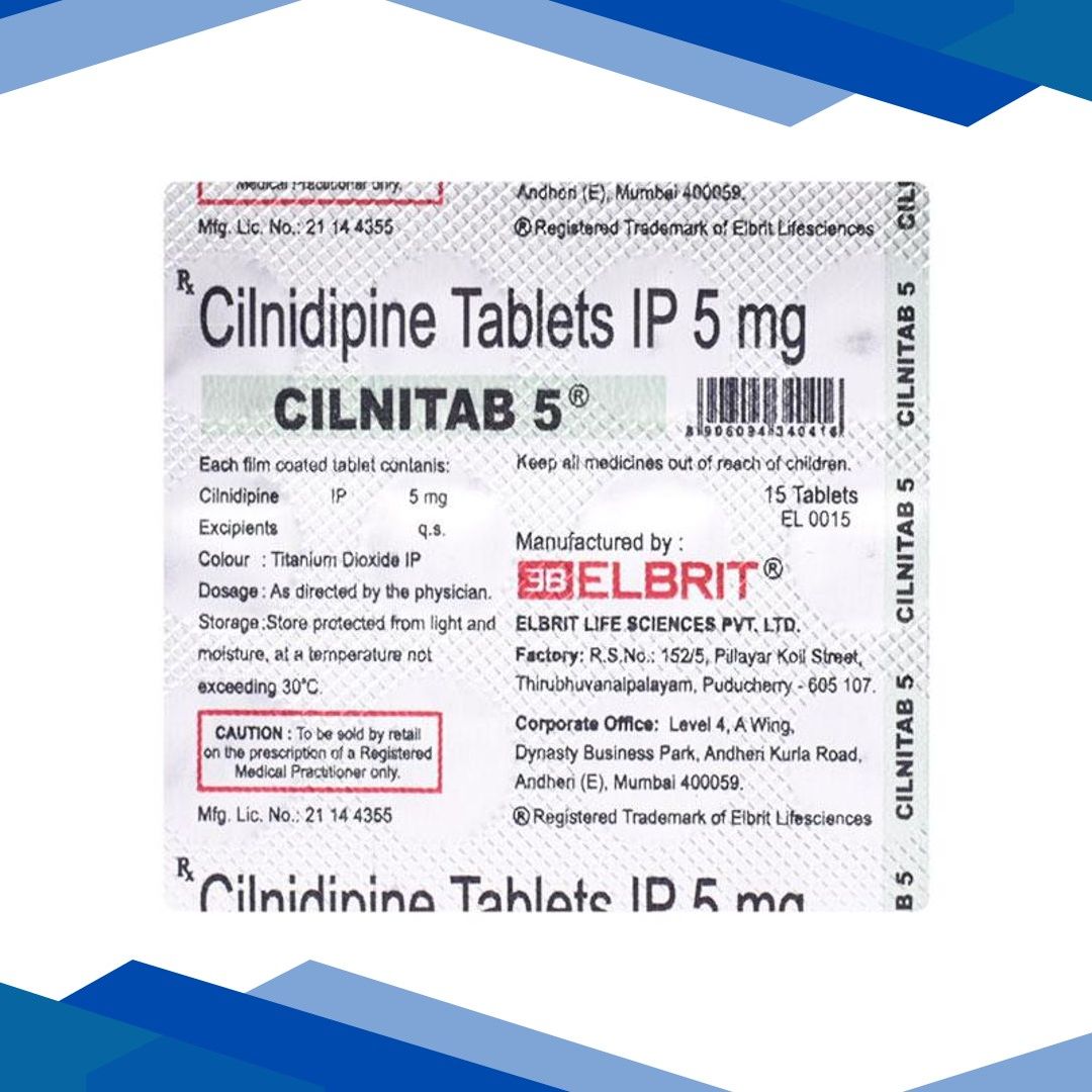 Cilnitab 5mg Tablet 15’S