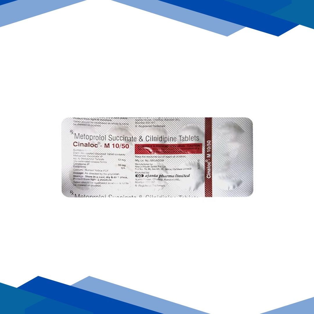 CINALOC M 10/50 Tablet 10’s
