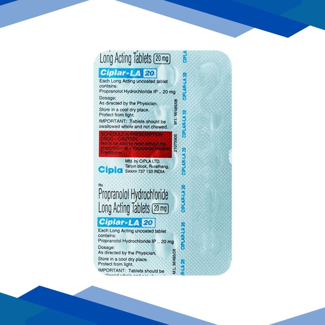 Ciplar LA 20mg Tablet 15’S