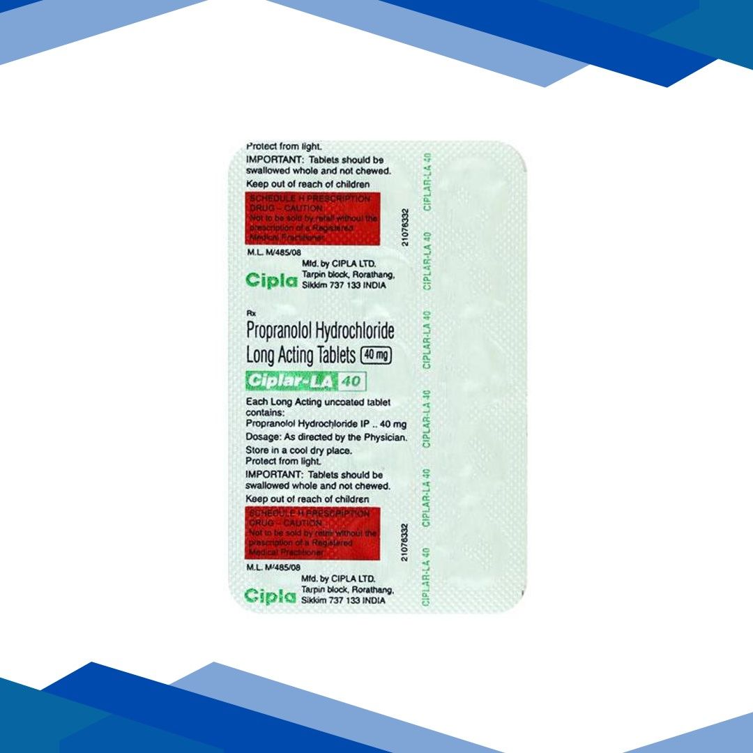 Ciplar LA 40mg Tablet 15’S