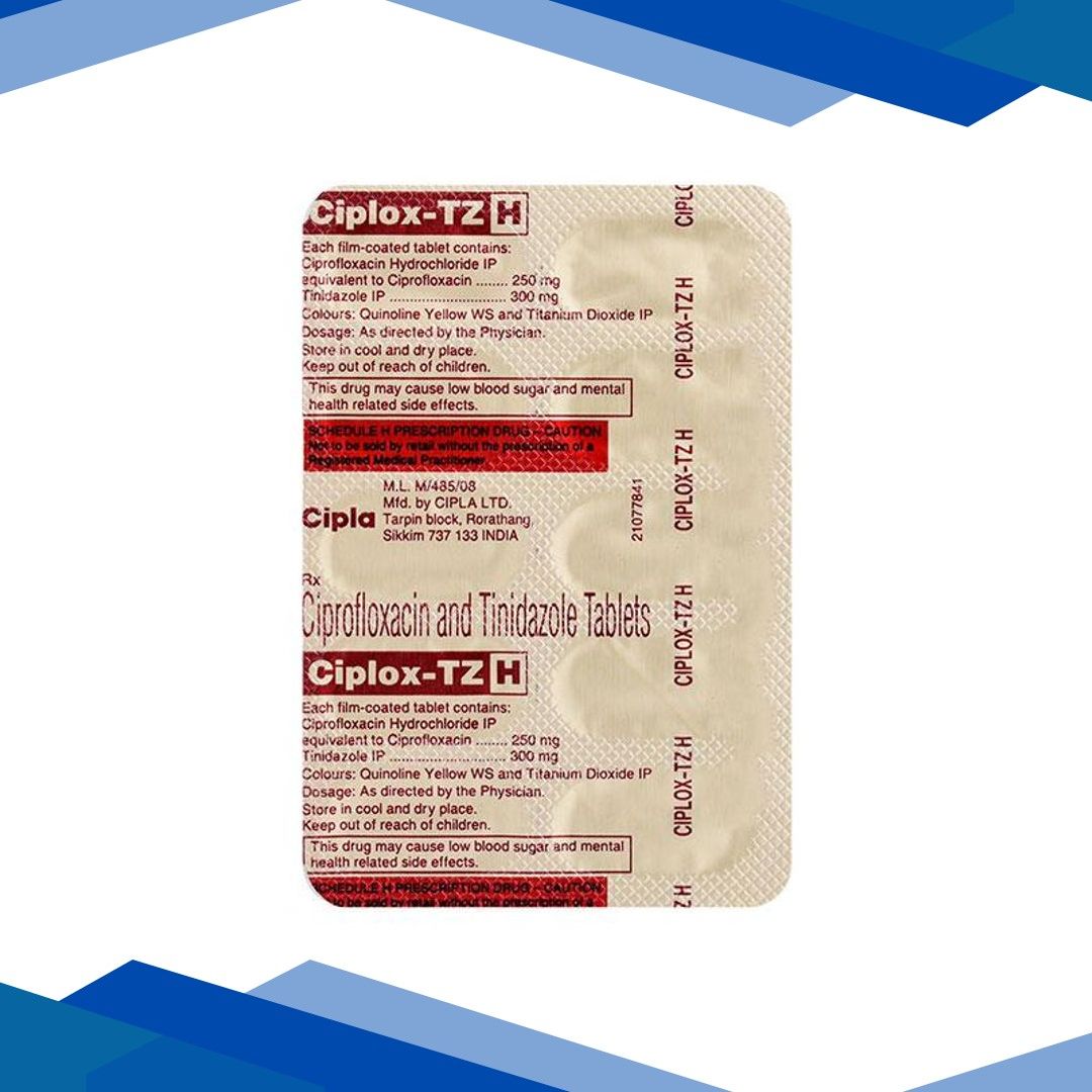 Ciplox TZ H Tablet 10’S