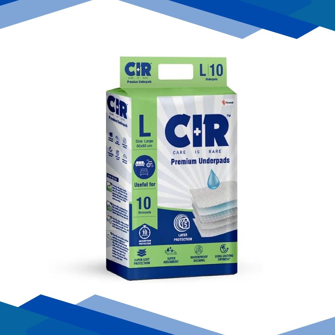 CIR Premium Underpads – Large (90 x 60cm) 10’s