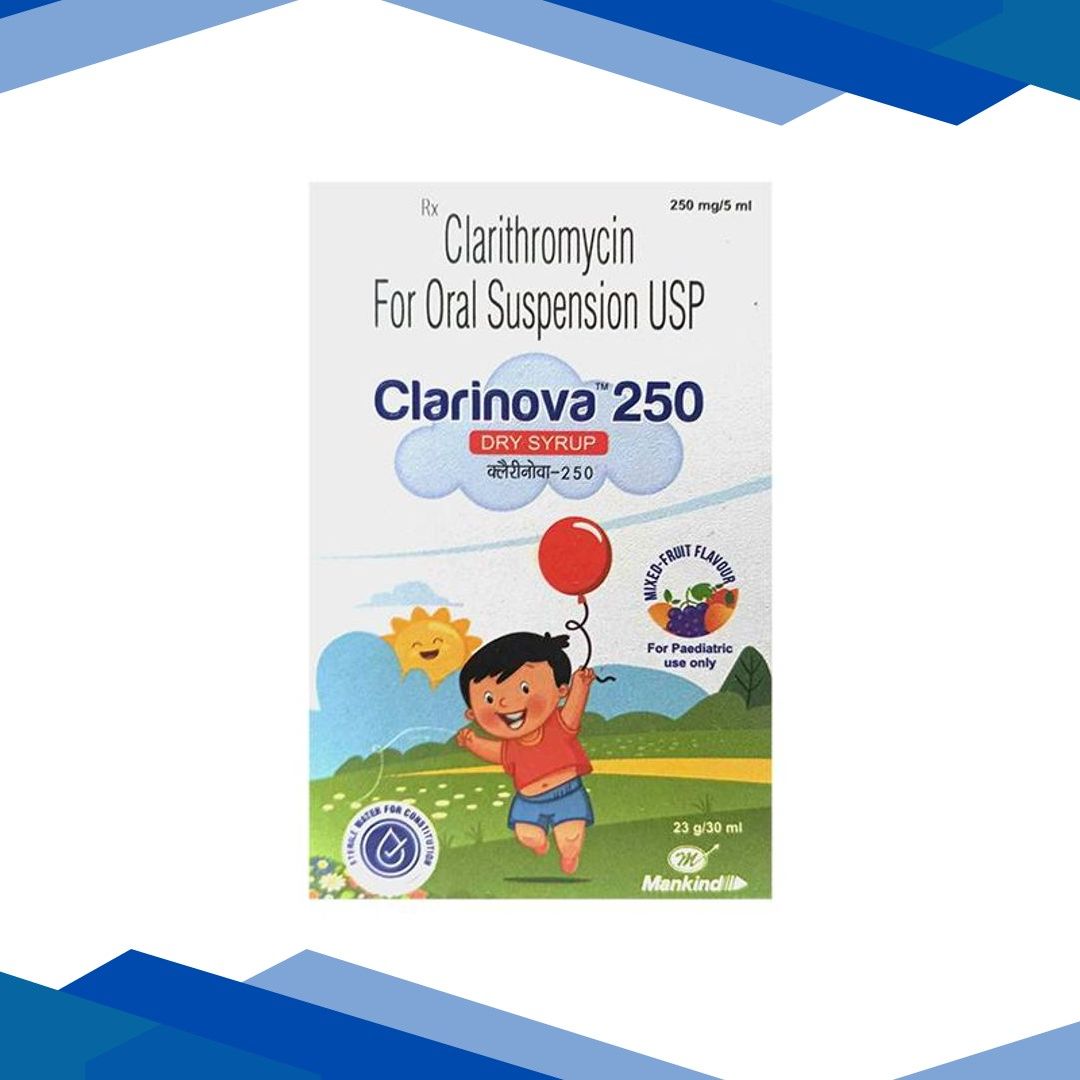 CLARINOVA 250 Mixed Fruit Flavour Dry Syrup 30ml