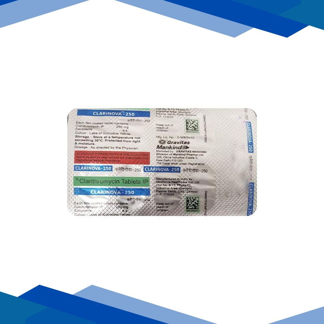 CLARINOVA 250 Tablet 10’s
