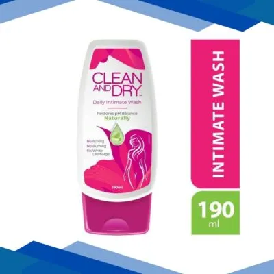 Clean & Dry Daily Intimate Wash 190 ml