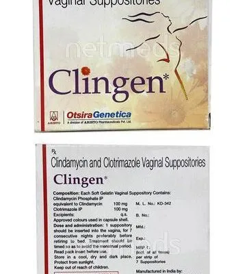 Clingen vaginal Suppository 7’S