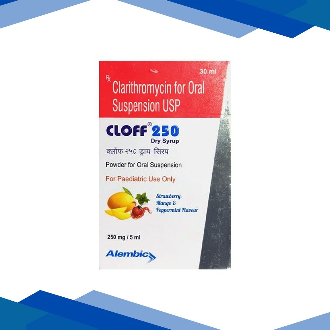 CLOFF 250 STRAWBERRY MANGO & PEPPERMINT FLAVOUR Dry Syrup 30ml