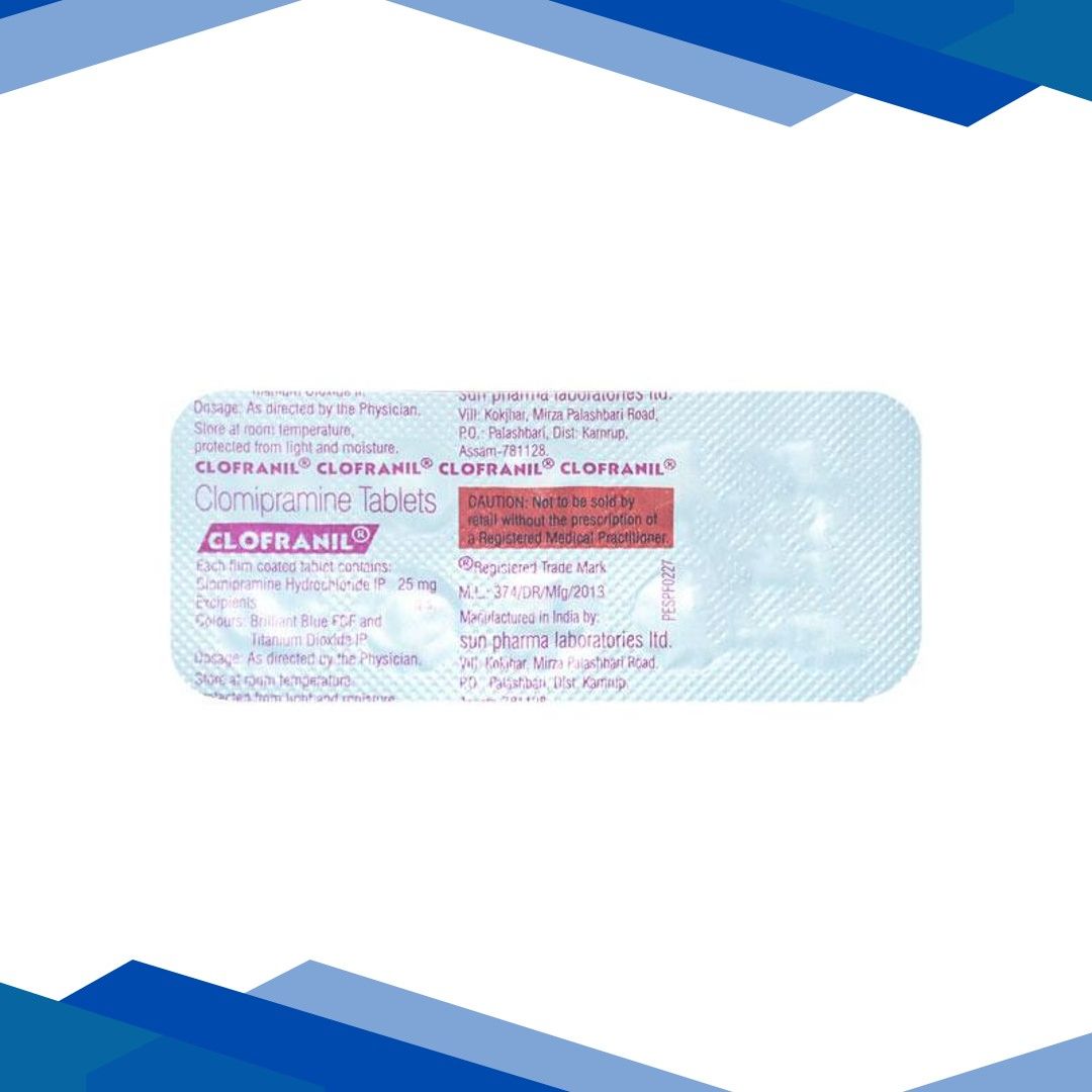 Clofranil 25mg Tablet 10’S