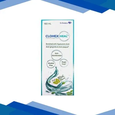 CLOHEX HEAL + SUGAR FREE FRESH MINT FLAVOUR INTENSIVE GUM CARE Liquid 150ml