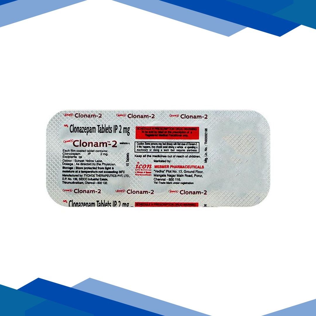 Clonam 2mg Tablet 10’S