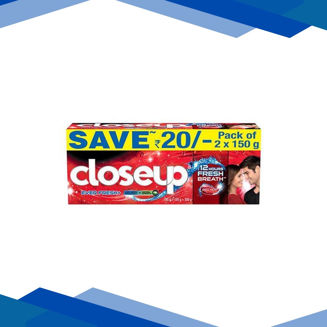 Close Up Red Hot Toothpaste (150 + 150 gm)