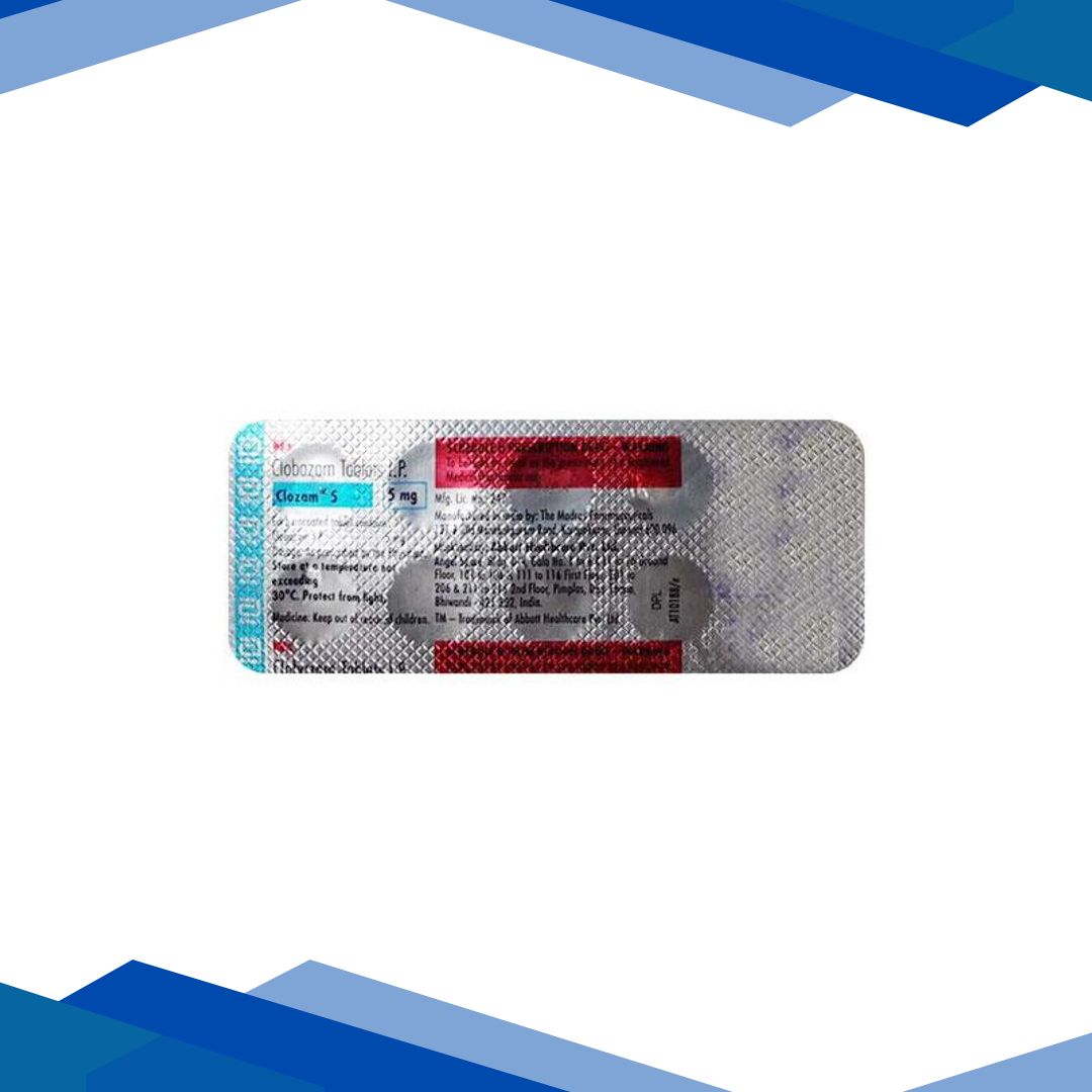 Clozam 5mg Tablet 10’S