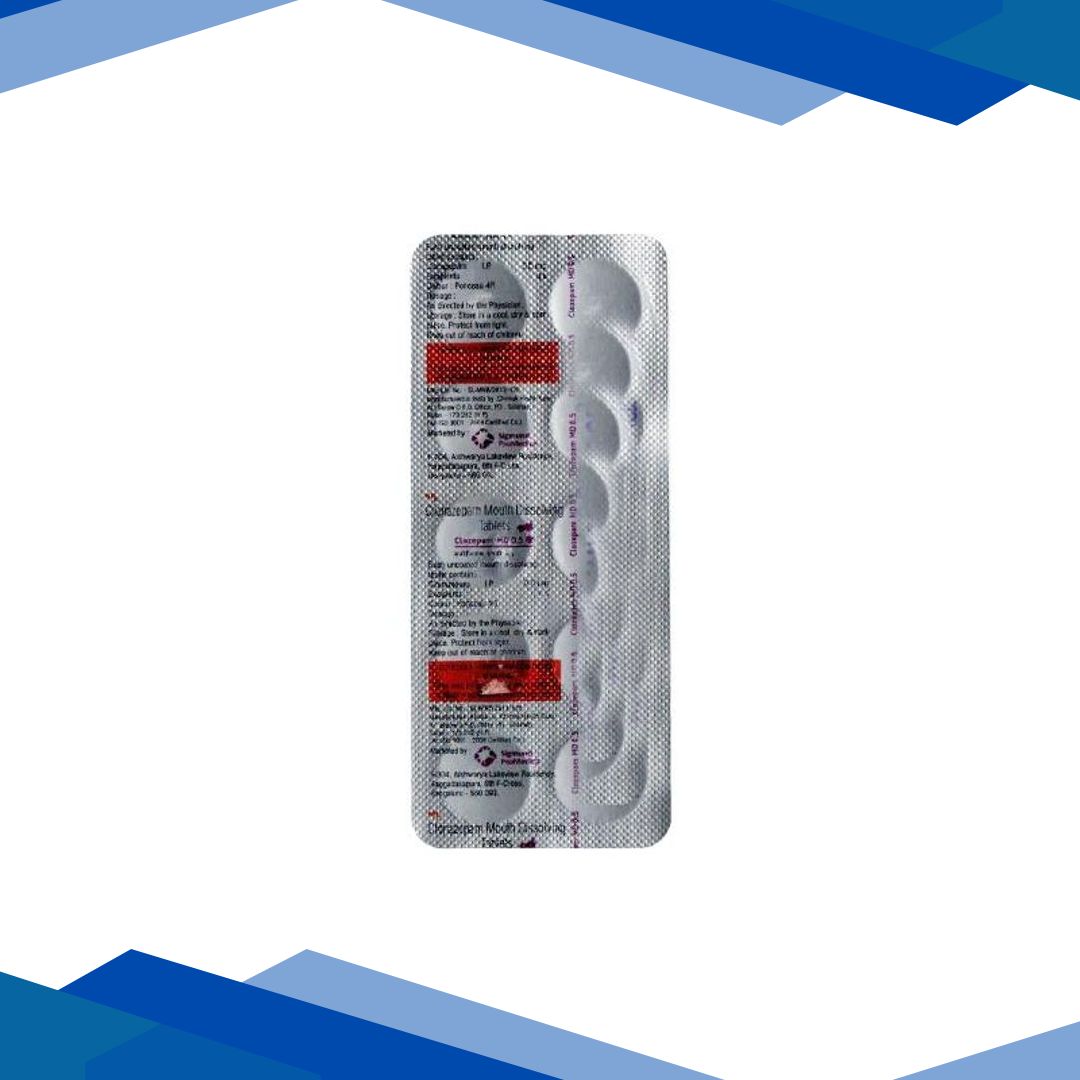 Clozepam MD 0.5mg Tablet 10’S
