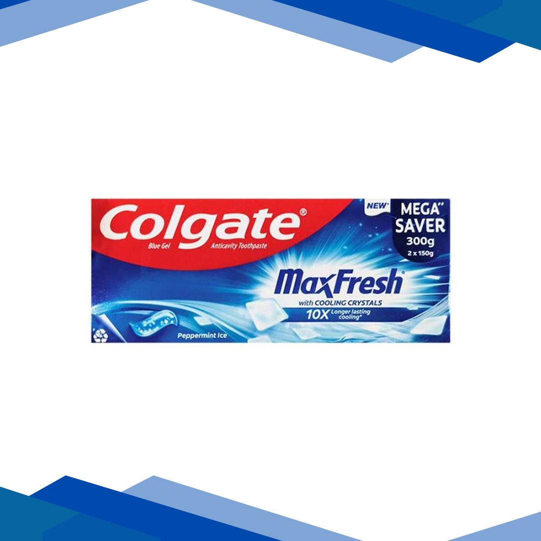 Colgate MaxFresh Anticavity Toothpaste Gel – Spicy Fresh (Pack of 3 x 150 g)