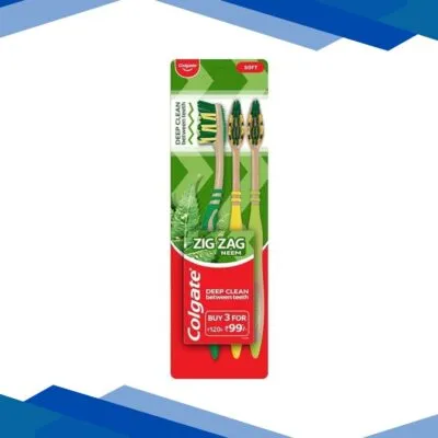 Colgate-Palmolive Colgate Zigzag Neem (Soft) Toothbrush 3’s