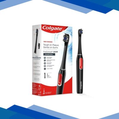 Colgate ProClinical 250R Rechargeable Electric Toothbrush with 1 Brush Head – Charcoal
