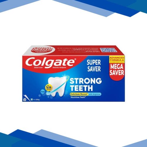 Colgate Strong Teeth Calcium Boost + With Arginine Toothpaste (Pack Of 4 x 200 g)