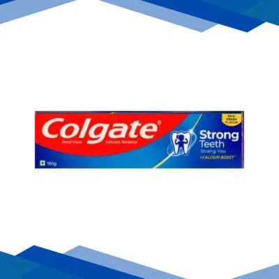 Colgate Strong Teeth with Calcium Boost Toothpaste – Fresh 150 gm