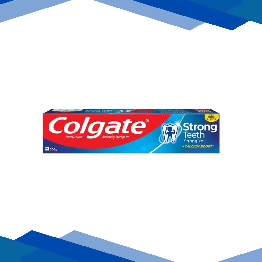 Colgate Strong Teeth with Calcium Boost Toothpaste – Fresh 200 gm