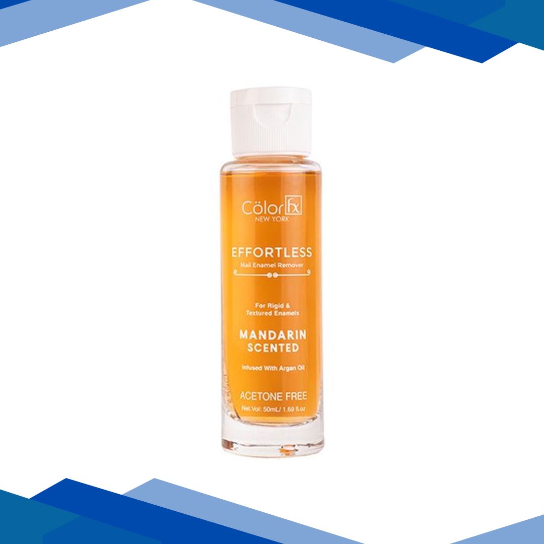 Color Fx Effortless Nail Enamel Remover Acetone free argan oil infused Mandarin R2 50 ml