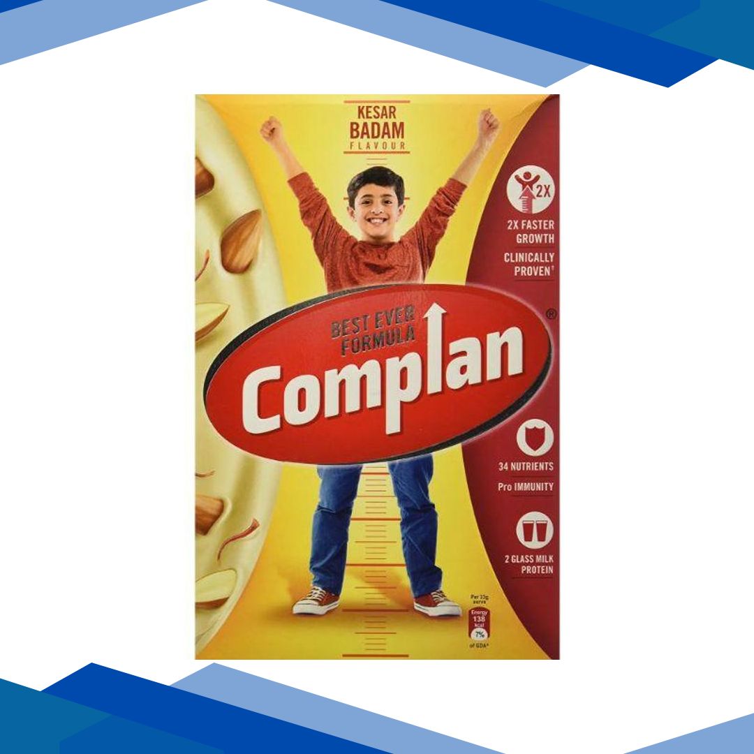 Complan Kesar Badam Flavour Powder (Refill Pack) 500 gm
