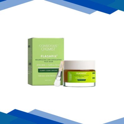 Conscious Chemist AHA & BHA Exfoliating Oil Control Face Mask for Acne Prone Skin & Uneven Texture 50 gm