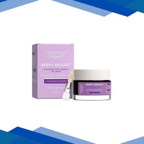 Conscious Chemist Berry Bright Soothing and Calming Gel Mask with Niacinamide & Berry Complex 50 gm