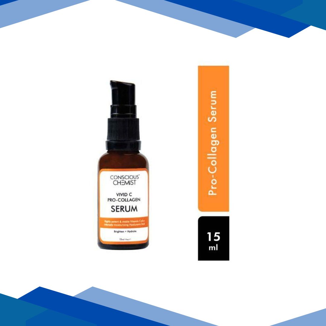 Conscious Chemist Brightening & Firming Serum 10% Vitamin C, Peptides & Anti-Oxidants 15 ml