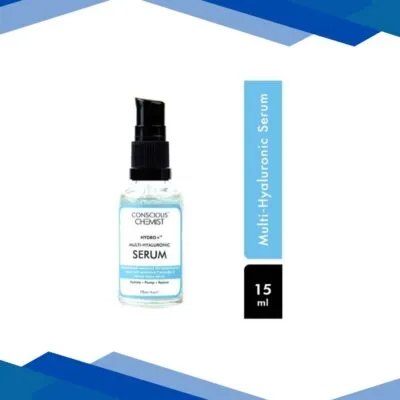 Conscious Chemist Hydrating & Plumping Serum 3% Multi-Molecular Hyaluronic Acid Serum 15 ml