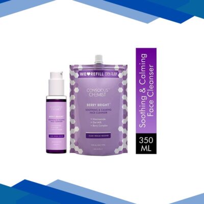 Conscious Chemist Pore Refining Face Cleanser + Refill Pack 100 Ml + 250 Ml 2’s