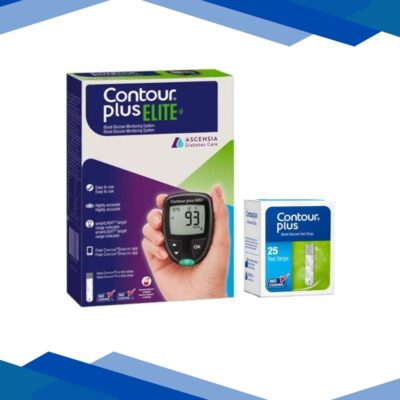 Contour Plus Elite Blood Glucose Monitor with Free Strips 25’s