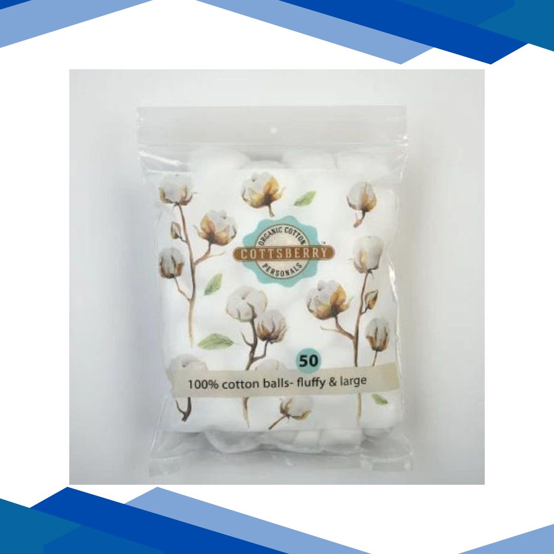 Cottsberry Organic Cotton Balls 50’s