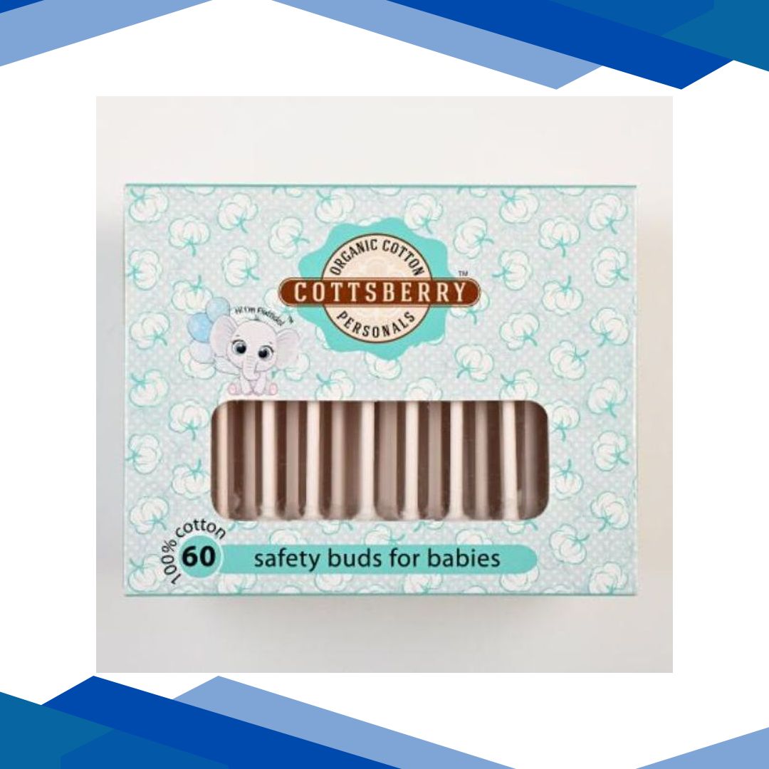 Cottsberry Organic Cotton Safety Buds For Babies 60’s