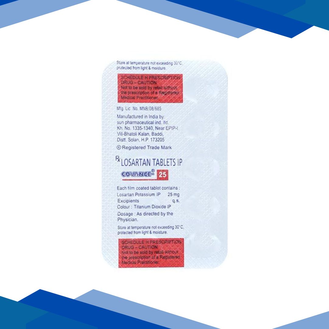 Covance 25mg Tablet 10’S