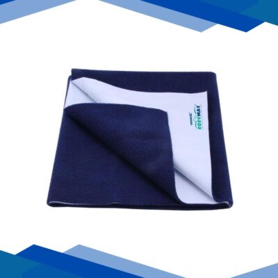 Cozymat Waterproof Bed Protector (Double Bed) – Navy Blue