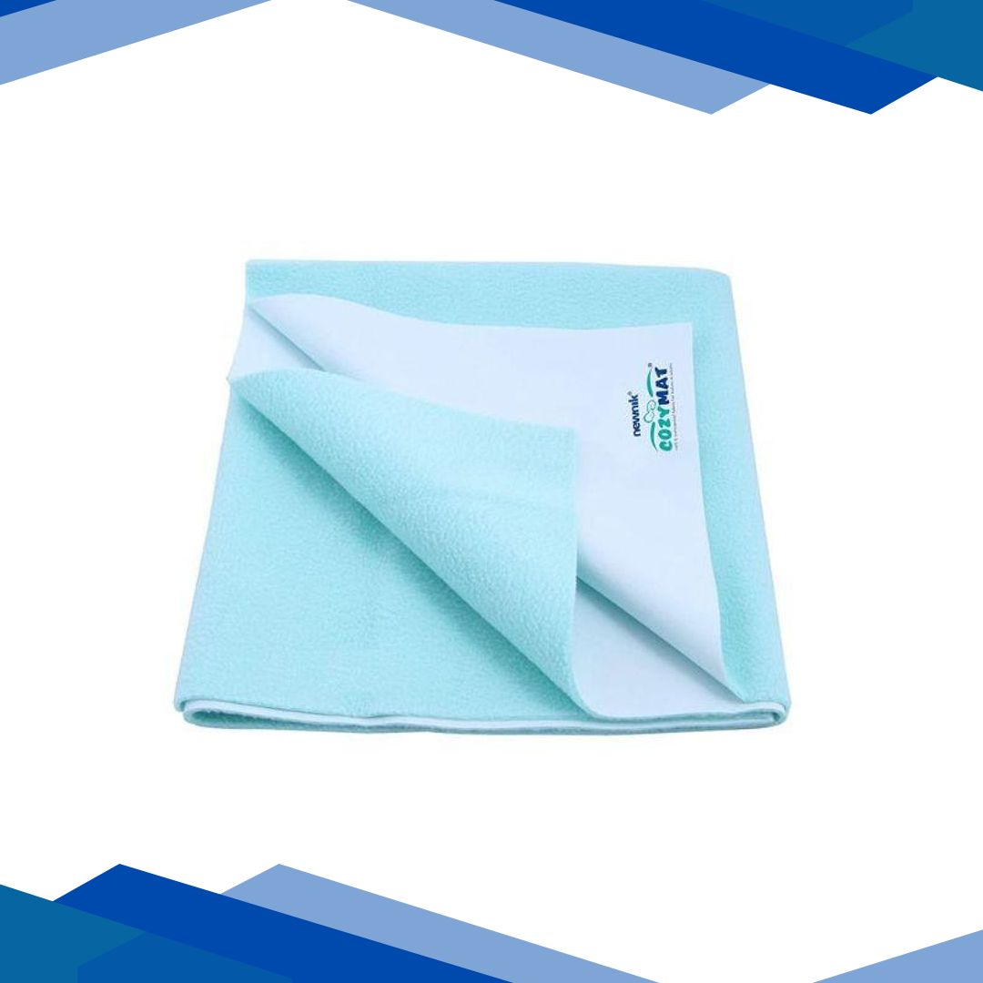 Cozymat Waterproof Bed Protector (Double Bed) – Sea Green 1’s