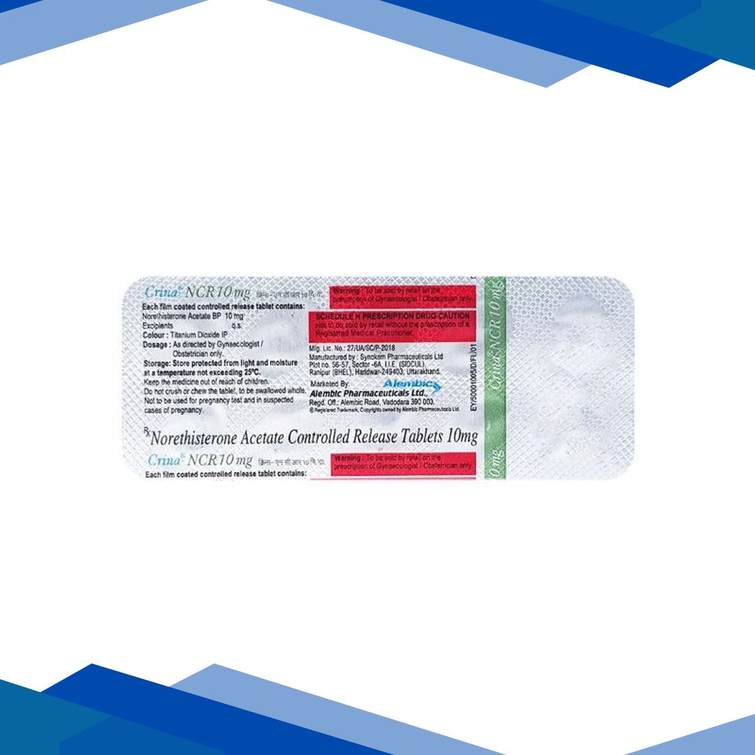 Crina Ncr 10mg Tablet 10’S