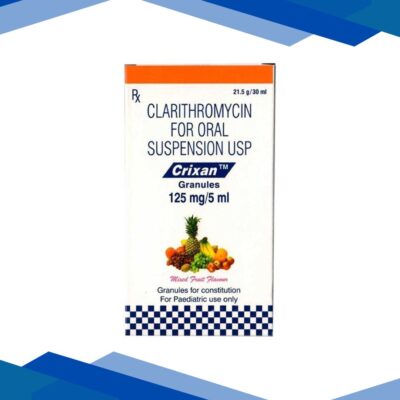 Crixan Granules 125mg Mixed fruit Flavour Suspension 30ml