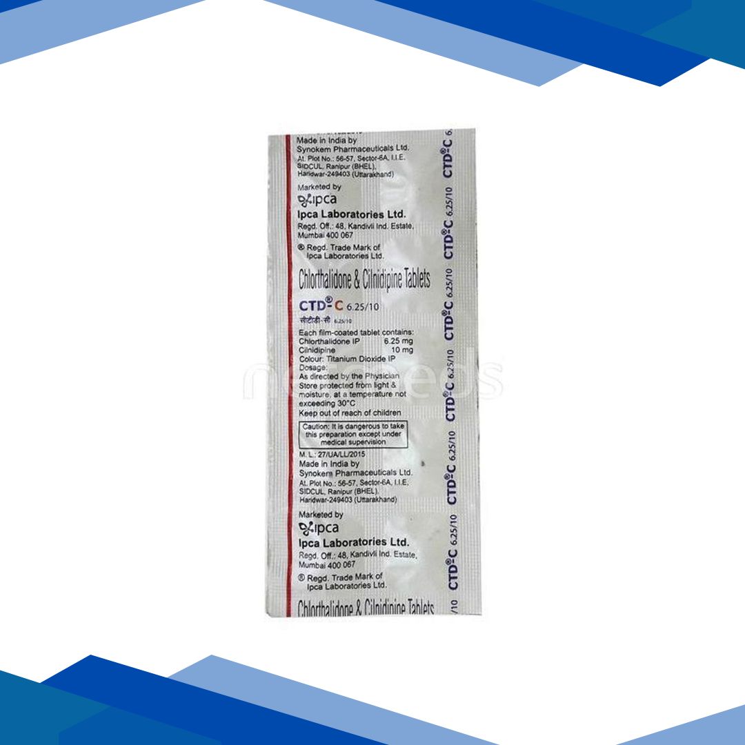 CTD C 6.25/10mg Tablet 10’S