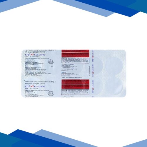 CTD MT 6.25/25/40 Tablet 10’s