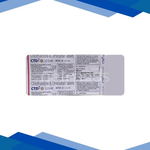 CTD O 12.5/40mg Tablet 10’S