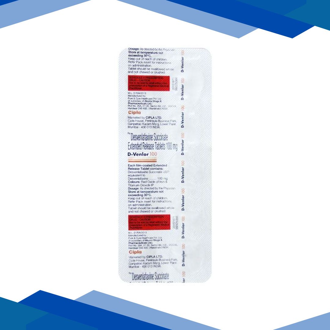 D Venlor 100mg Tablet 10’S
