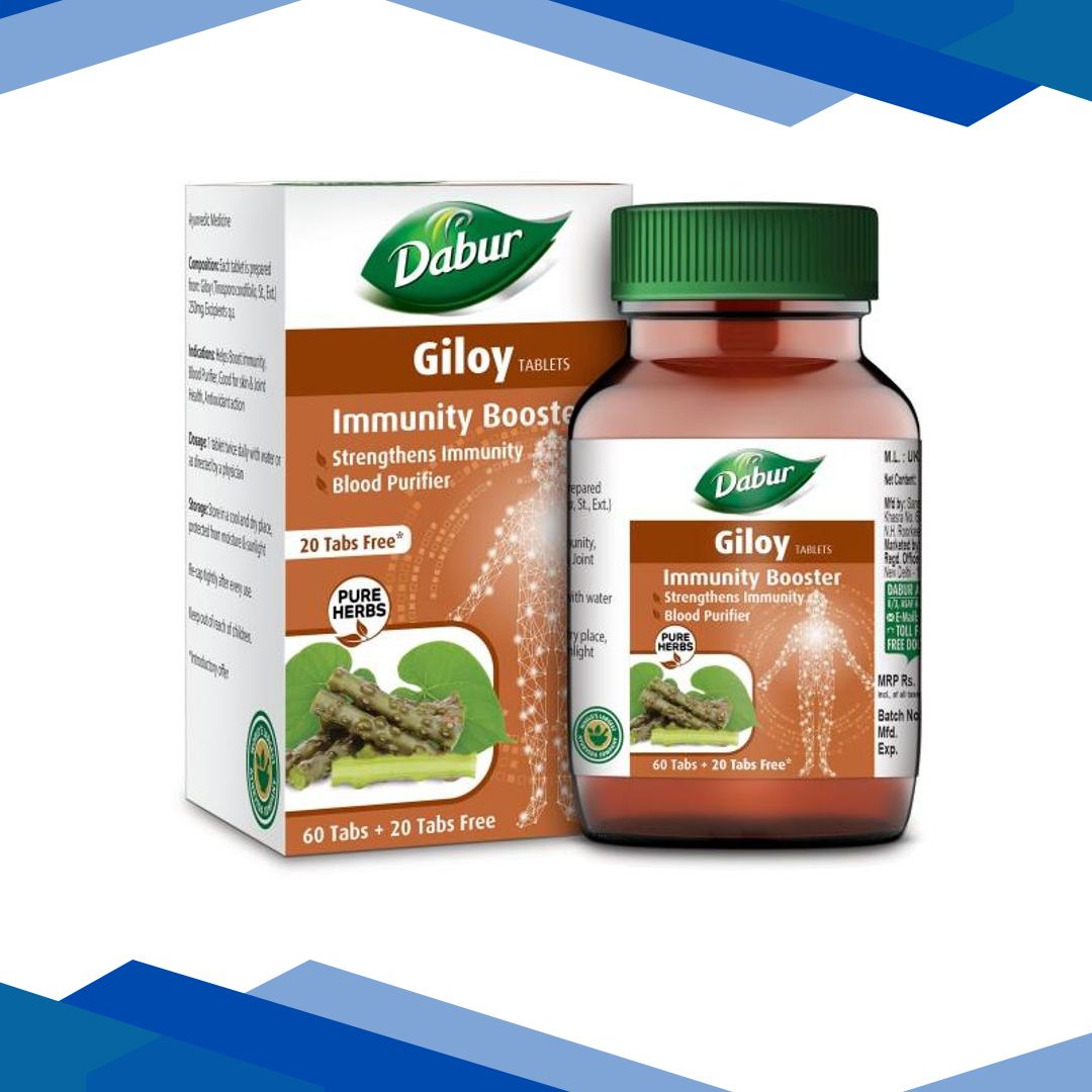 Dabur Giloy Tablet (Pack of 60’s+20’s Free) 1’s