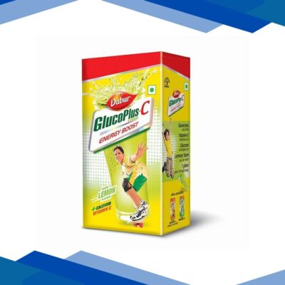 Dabur GlucoPlus-C Energy Boost – Lemon 500 gm (With Sipper Free)